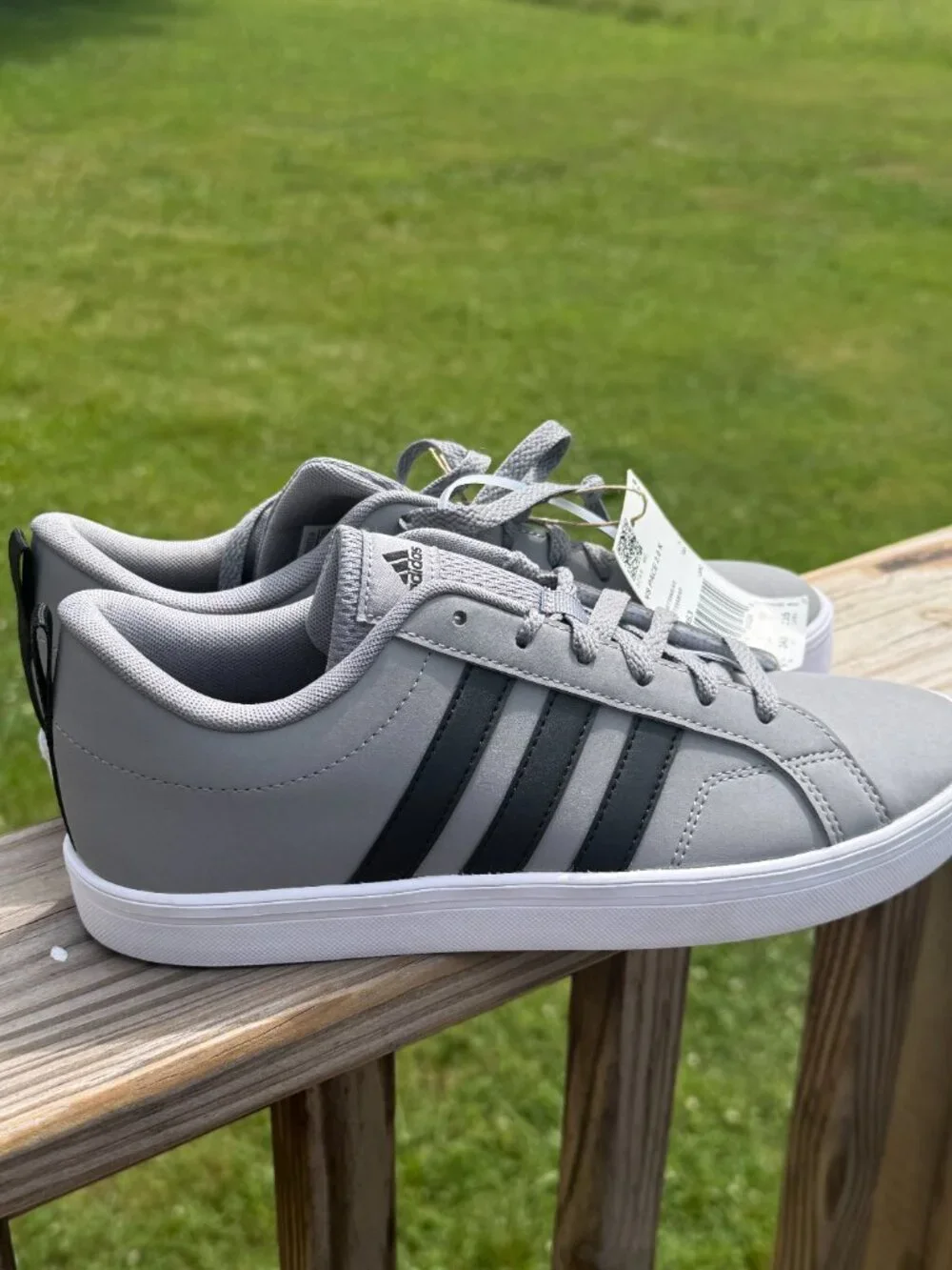 Adidas VS Pace 2.0 K Gray Sneakers NWT Minimalist Streetwear Men 5.5 W7 3919